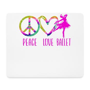 Ballet Dancer Dance Girl Ballerina - Mousepad (Querformat) - Weiß - Vorne