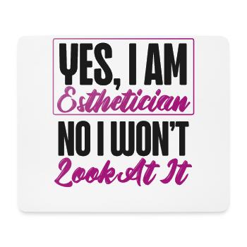 Cute Licensed Esthetician Skincare - Mousepad (Querformat) - Weiß - Vorne