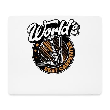 World's Best Carpenter Carpenter Wood Technician - Mouse Pad (horizontal) - white - Front