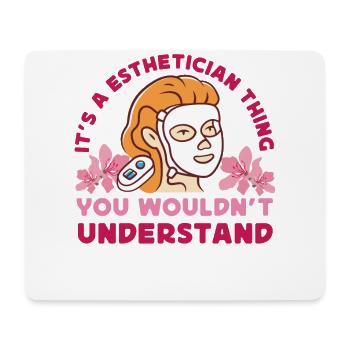 Cute Licensed Esthetician Skincare - Mousepad (Querformat) - Weiß - Vorne
