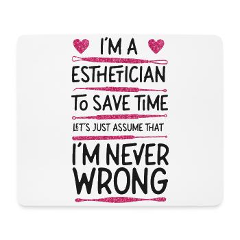 Cute Licensed Esthetician Skincare - Mousepad (Querformat) - Weiß - Vorne