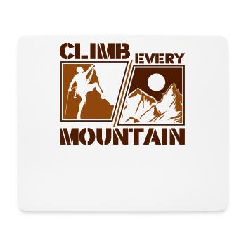 Climb Every Mountain Sportklettern Speedklettern - Mousepad (Querformat) - Weiß - Vorne
