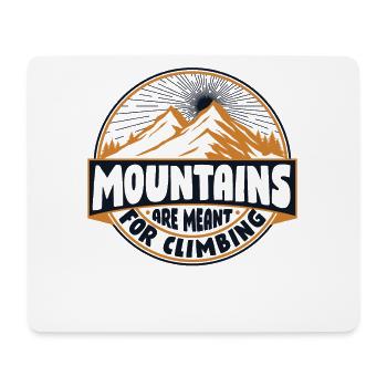 Les montagnes sont destinées à l’escalade sportive - Tapis de souris (format paysage) - blanc - Devant