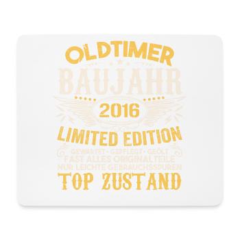 Original 2016 Jahrgang Retro Geburtstag Vintage - Mousepad (Querformat) - Weiß - Vorne