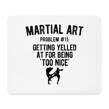 Mixed Martial Arts MMA - Mousepad (Querformat) - Weiß - Vorne