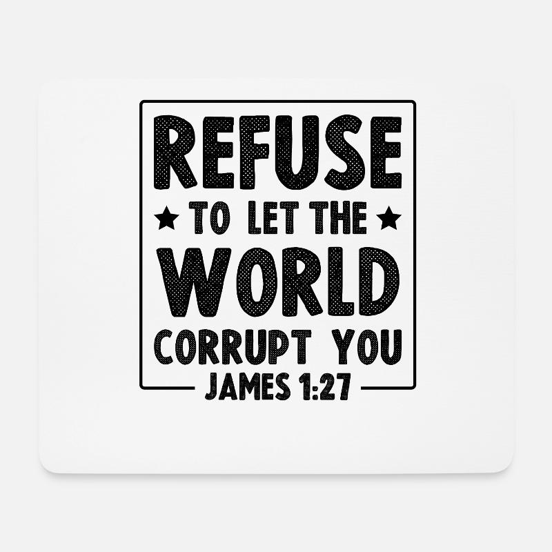 bibel verse - Mousepad (Querformat) - Weiß