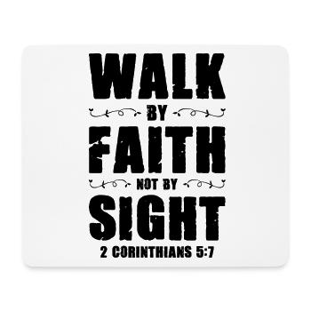 Trusting the Bible - Mouse Pad (horizontal) - white - Front