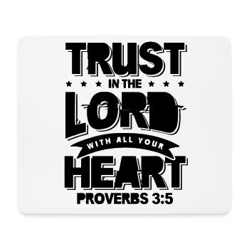 Bible Heart Trust - Tapis de souris (format paysage) - blanc - Devant