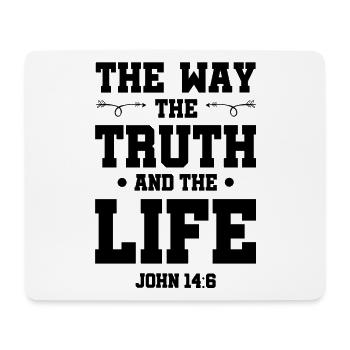 The Way to Live Truth - Mouse Pad (horizontal) - white - Front