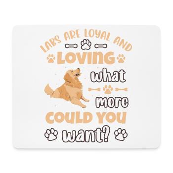 Labrador - Mousepad (Querformat) - Weiß - Vorne