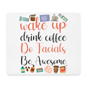 Cute Esthetician Skincare - Mouse Pad (horizontal) - white - Front