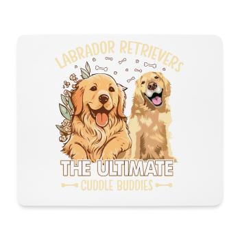 Labrador Retrievers the ultimate cuddle buddies - Mouse Pad (horizontal) - white - Front