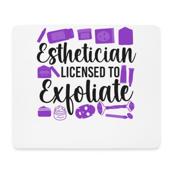 Cute Licensed Esthetician Skincare - Mousepad (Querformat) - Weiß - Vorne