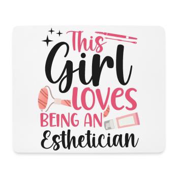 Cute Licensed Esthetician Skincare - Mousepad (Querformat) - Weiß - Vorne