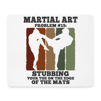Mixed Martial Arts MMA - Mousepad (Querformat) - Weiß - Vorne
