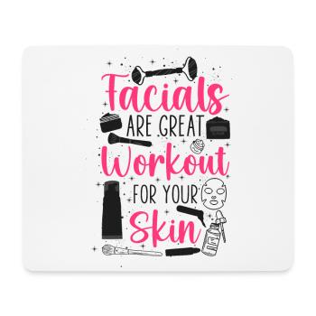 Cute Licensed Esthetician Skincare - Mouse Pad (horizontal) - white - Front