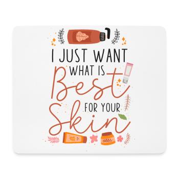 Cute Licensed Esthetician Skincare - Mouse Pad (horizontal) - white - Front