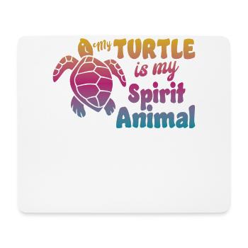 Sea Turtle Tortoise Watercolor My - Mousepad (Querformat) - Weiß - Vorne
