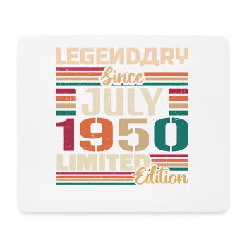 July 1950 Anniversary July 1950 July Vintage - Mouse Pad (horizontal) - white - Front