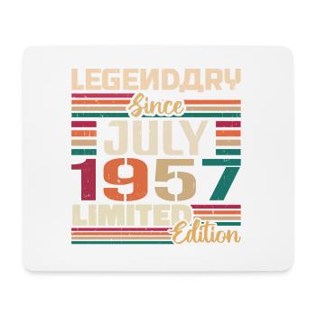 Juillet 1957 Anniversaire Juillet 1957 Juillet Année - Tapis de souris (format paysage) - blanc - Devant