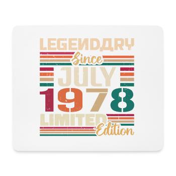 July 1978 Anniversary July 1978 July Year - Mouse Pad (horizontal) - white - Front