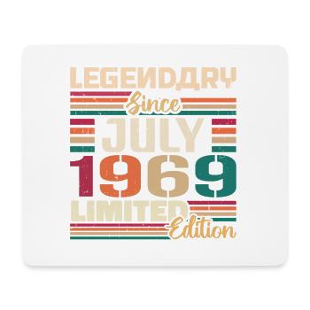 July 1969 Anniversary July 1969 July Year - Mouse Pad (horizontal) - white - Front