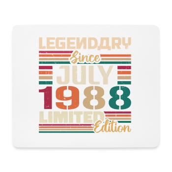 July 1988 Anniversary July 1988 July Year - Mouse Pad (horizontal) - white - Front