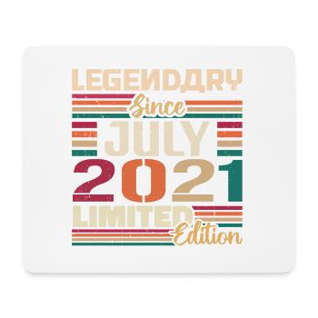 July 2021 Anniversary July 2021 July Vintage - Mouse Pad (horizontal) - white - Front