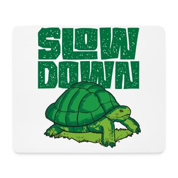 Sea Turtle Tortoise Slow Down - Mousepad (Querformat) - Weiß - Vorne