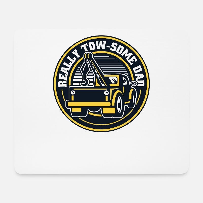 Really Towsome Dad Abschlepper Fahrer - Mousepad (Querformat) - Weiß