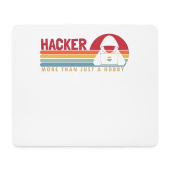 Hacker plus qu’un passe-temps d’ingénierie sociale - Tapis de souris (format paysage) - blanc - Devant