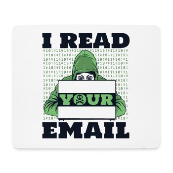 Je lis votre e-mail Sniffer Social Engineering - Tapis de souris (format paysage) - blanc - Devant