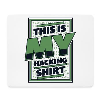 Ceci est mon Hacking Vêtements Phishing Sniffer Gris - Tapis de souris (format paysage) - blanc - Devant