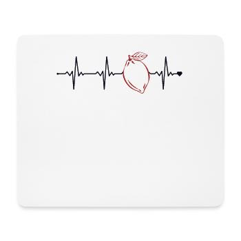 Lemonade Stand Heartbeat Lemonade Lover - Mouse Pad (horizontal) - white - Front
