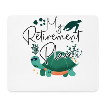 Sea Turtle Tortoise Retired My - Mousepad (Querformat) - Weiß - Vorne