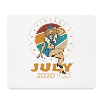 Juli 2020 Juli Geburtstagsgeschenk Juli 2020 - Mousepad (Querformat) - Weiß - Vorne
