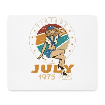 July 1975 July Birthday Present July 1975 - Mouse Pad (horizontal) - white - Front
