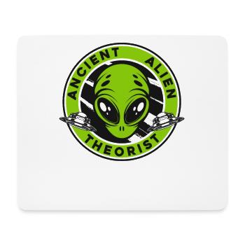 Ancien théoricien extraterrestre Conspiration OVNI - Tapis de souris (format paysage) - blanc - Devant