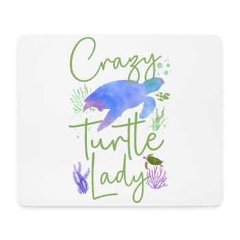 Sea Turtle Tortoise Watercolor - Mousepad (Querformat) - Weiß - Vorne
