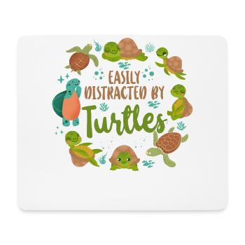 Sea Turtle Tortoise Easily - Mousepad (Querformat) - Weiß - Vorne