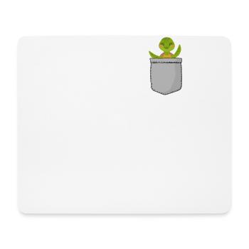 Sea Turtle Tortoise Pocket - Mousepad (Querformat) - Weiß - Vorne