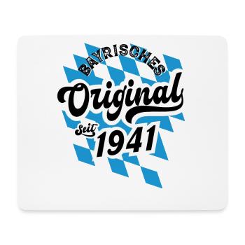 Bayrisches Original seit 1941 Geburtstag - Mousepad (Querformat) - Weiß - Vorne