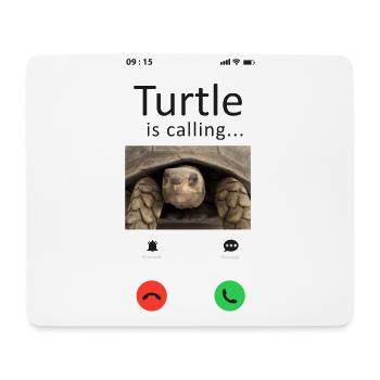 Sea Turtle Tortoise Phone Display - Mousepad (Querformat) - Weiß - Vorne