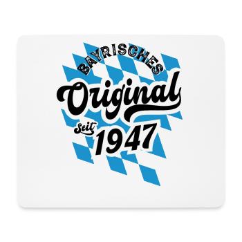 1947 Bayrisches Original seit 1947 Geburtstag - Mousepad (Querformat) - Weiß - Vorne