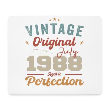 Juli 1988 Geburtstag Juli 1988 Original 1988 Juli - Mousepad (Querformat) - Weiß - Vorne