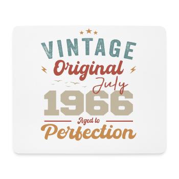 Juli 1966 Geburtstag Juli 1966 Original 1966 Juli - Mousepad (Querformat) - Weiß - Vorne