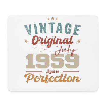 Juli 1959 Geburtstag Juli 1959 Original 1959 Juli - Mousepad (Querformat) - Weiß - Vorne
