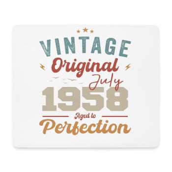 Juli 1958 Geburtstag Juli 1958 Original 1958 Juli - Mousepad (Querformat) - Weiß - Vorne