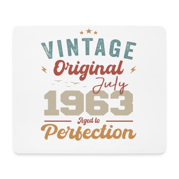 Juli 1963 Geburtstag Juli 1963 Original 1963 Juli - Mousepad (Querformat) - Weiß - Vorne