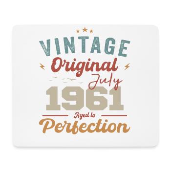 July 1961 Birthday July 1961 Original 1961 July - Mouse Pad (horizontal) - white - Front